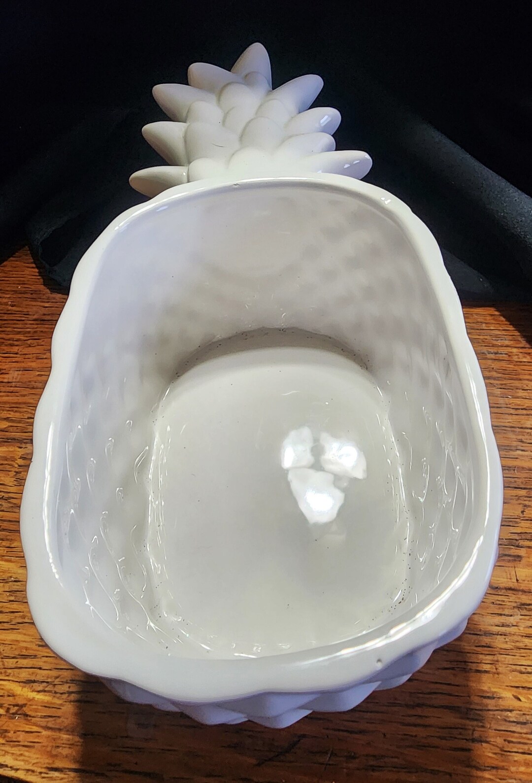 Vintage Milk Glass Pineapple Serving Tray Etsy