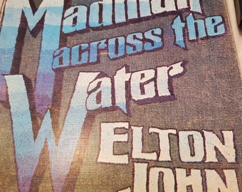 Vintage Elton John Madman Across the Water Music Book 1971