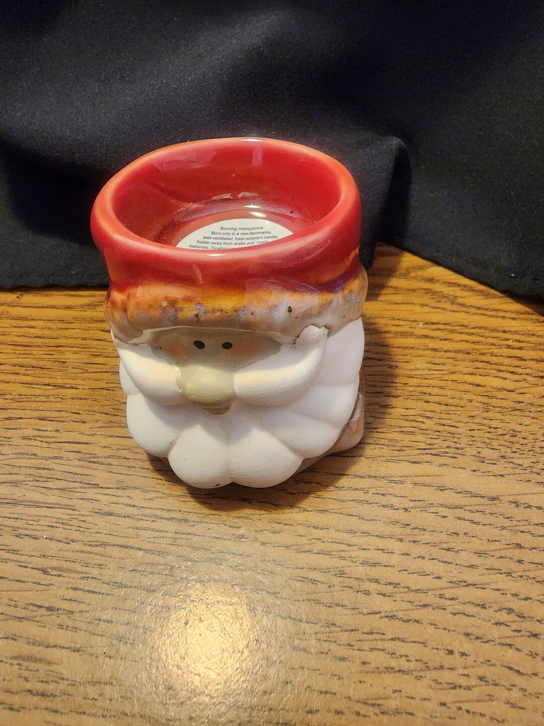 Vintage Santa Candle Holder Etsy