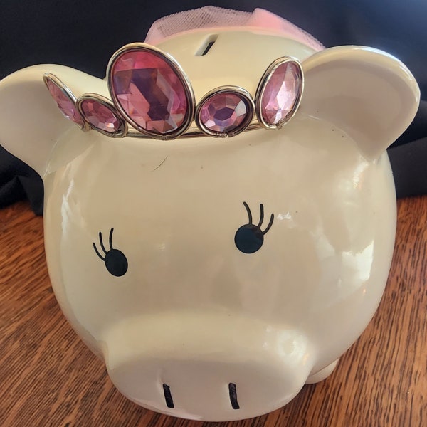 Princess Piggy Bank Etsy