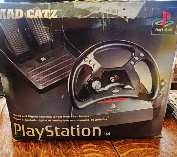 【⚡️MAD CATZ Analog Steering Wheel for PS】 Mad Catz Racing Analog Steering Wheel and Pedals for