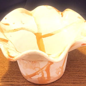 Vintage orange volangkruka för utomhusbruk