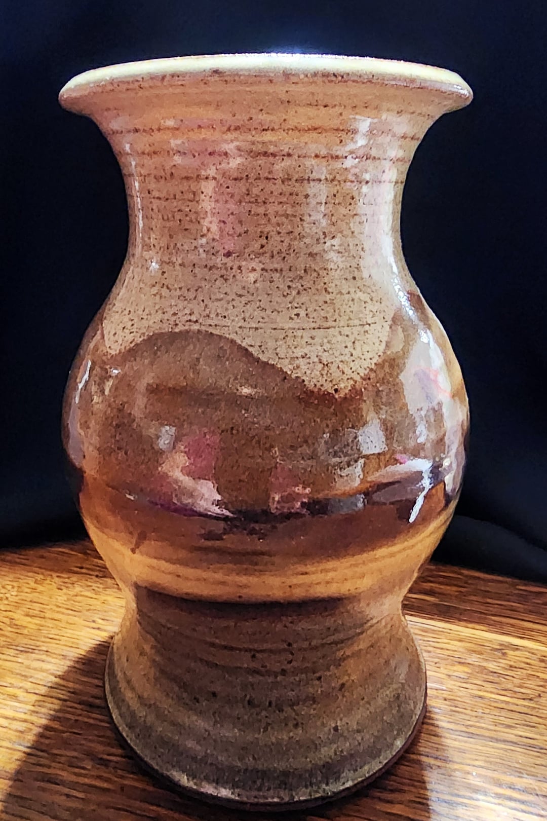 Vintage Art Pottery Signed J Kamn Earthtones Vase - Etsy