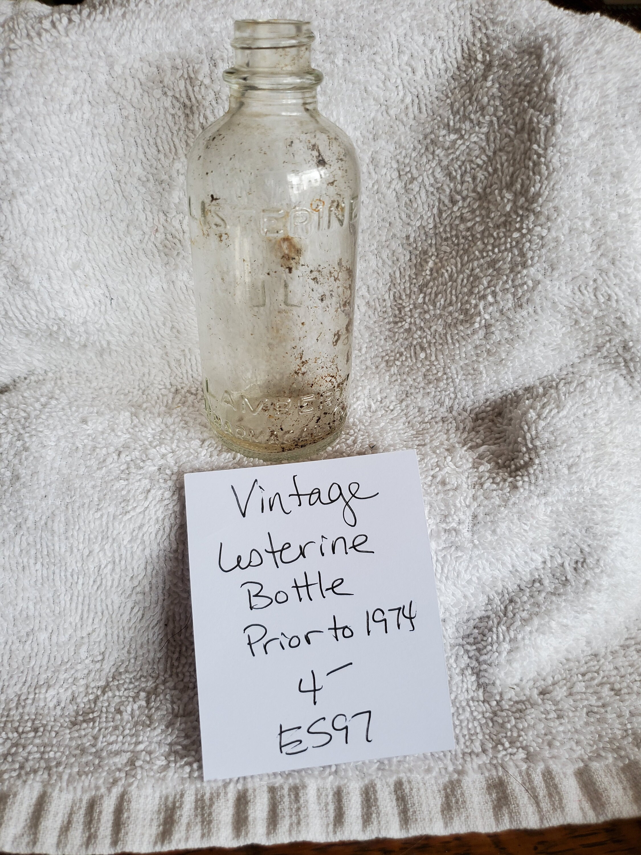 Vintage Listerine Glass Bottle Prior To1974 Etsy