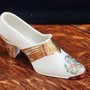 Vintage Beautiful Porcelain High Heel Shoe