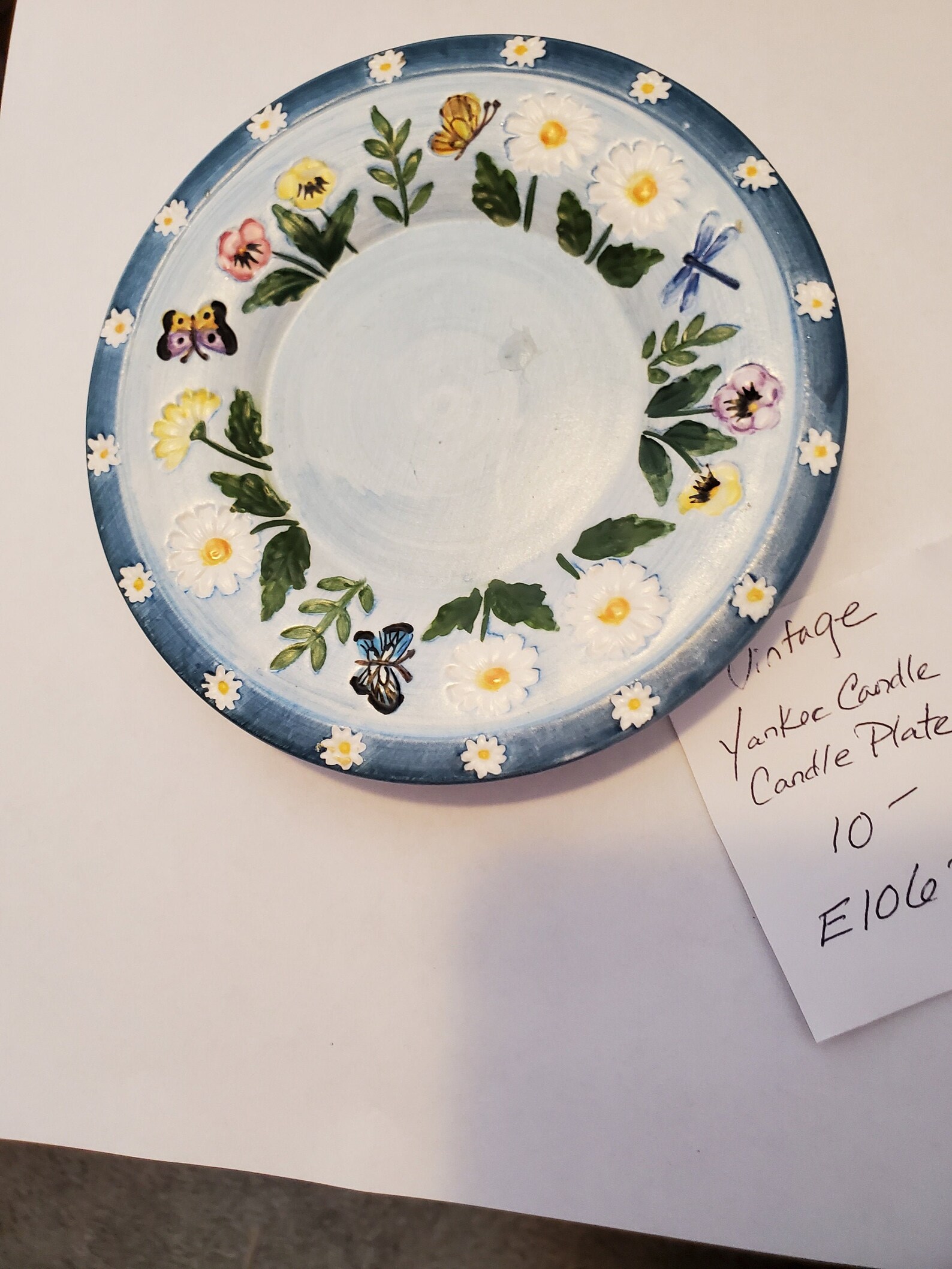 Vintage Yankee Candle Holder Plate Etsy