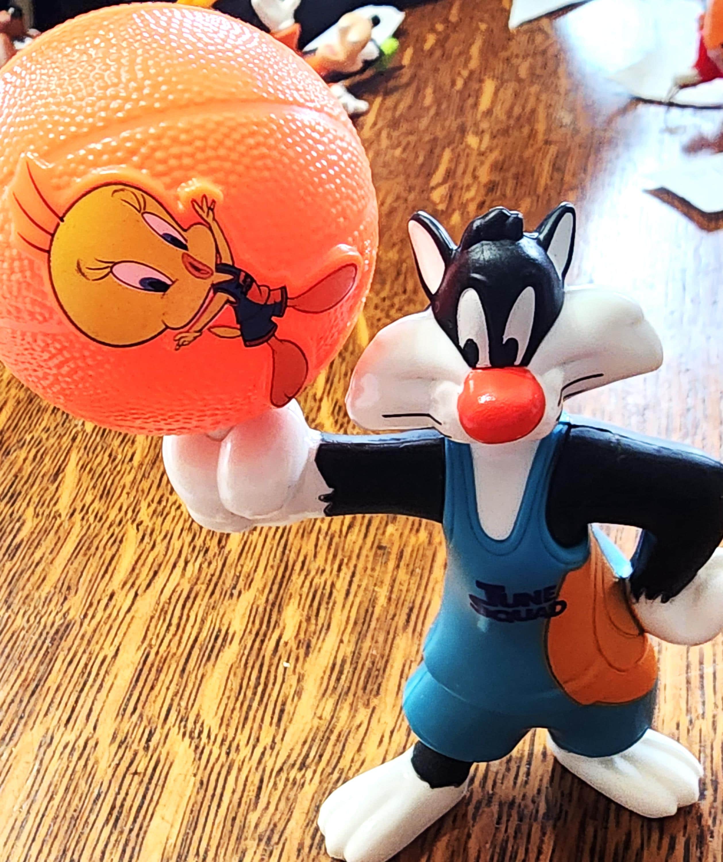 Vintage Spacejam 2 Sylvester With Tweety on a Spinning Ball - Etsy