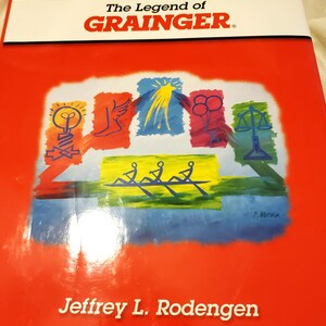Libro vintage de tapa dura con sobrecubierta La leyenda de Grainger - Jeffrey Rodengren
