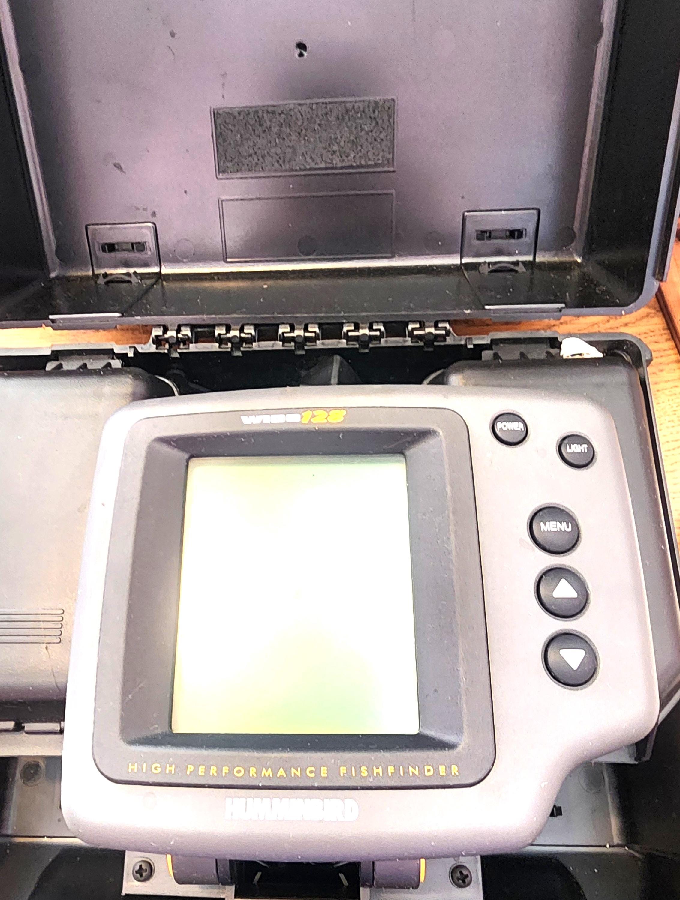 humminbird portable fish finders Humminbird Portable Wide Optic Fish Finder Untested No Cord Sonar Detector