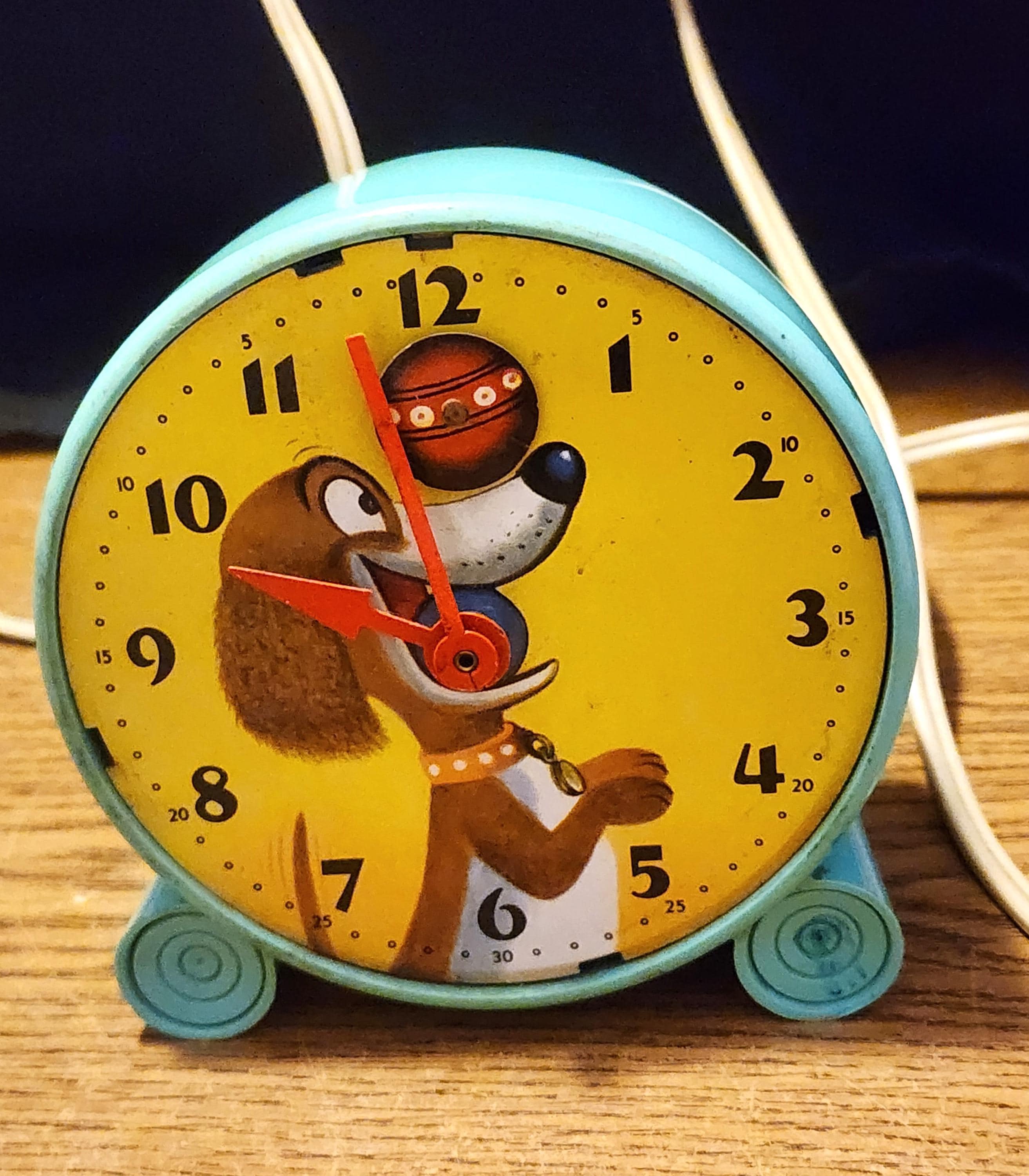 Vintage Trixie Telechron Dog With Bouncing Ball GE Clock Works