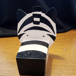 Vintage zebra-snuisterijdoosje