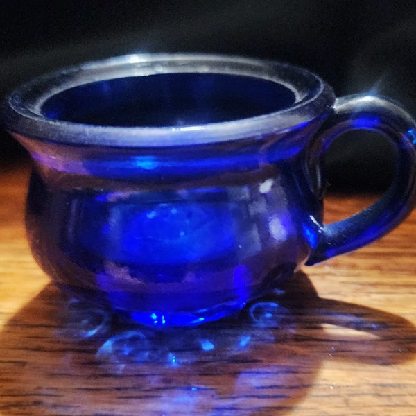 Vintage Miniature Cobalt Blue Tea Mug - So Cute!