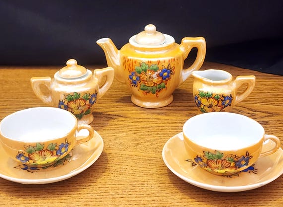 Luster Ware, Children's Tea Set, Made in Occupied Japan