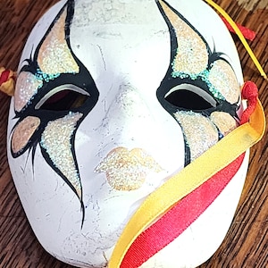 Vintage Porcelain Miniature Chinese Opera Mask