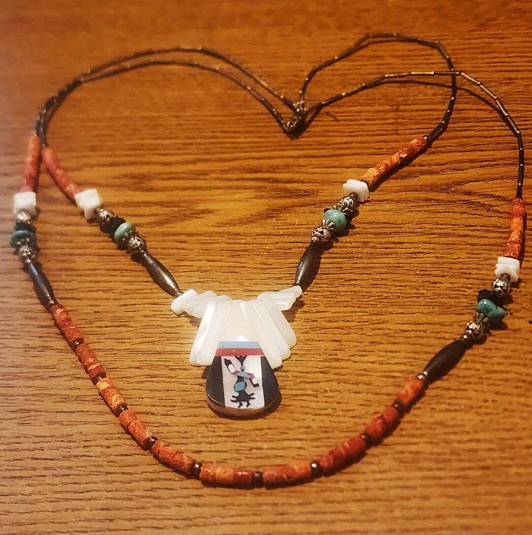 インディアン　ターコイズシルバーペンダントトップ　サントドミンゴ/プエブロ族 il_1080xN.5811726805_80iw.jpg