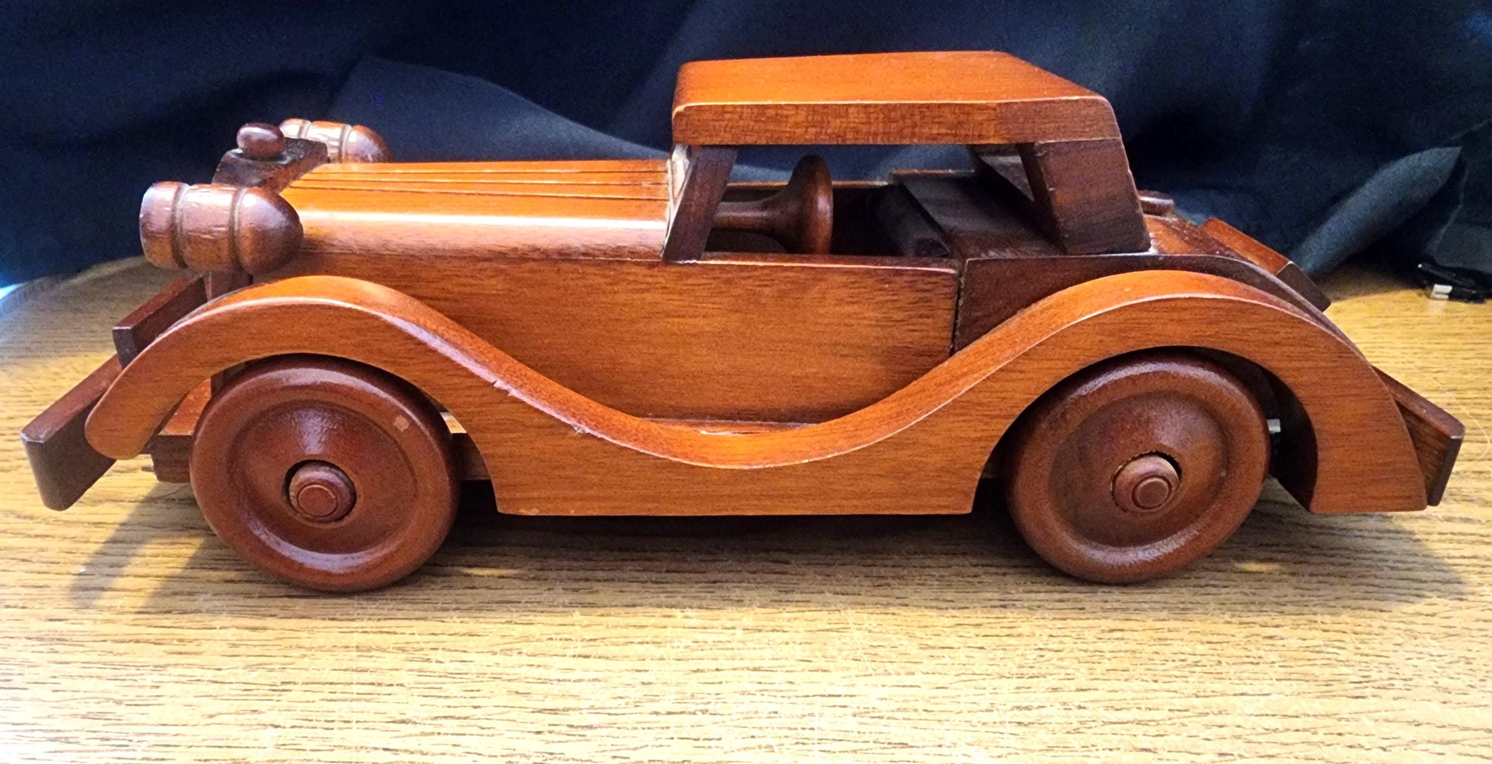 置物 WOODEN CAR Vintage Hand Made Wood 1935 Auburn 851SC Wood Car - Amazing! - Etsy