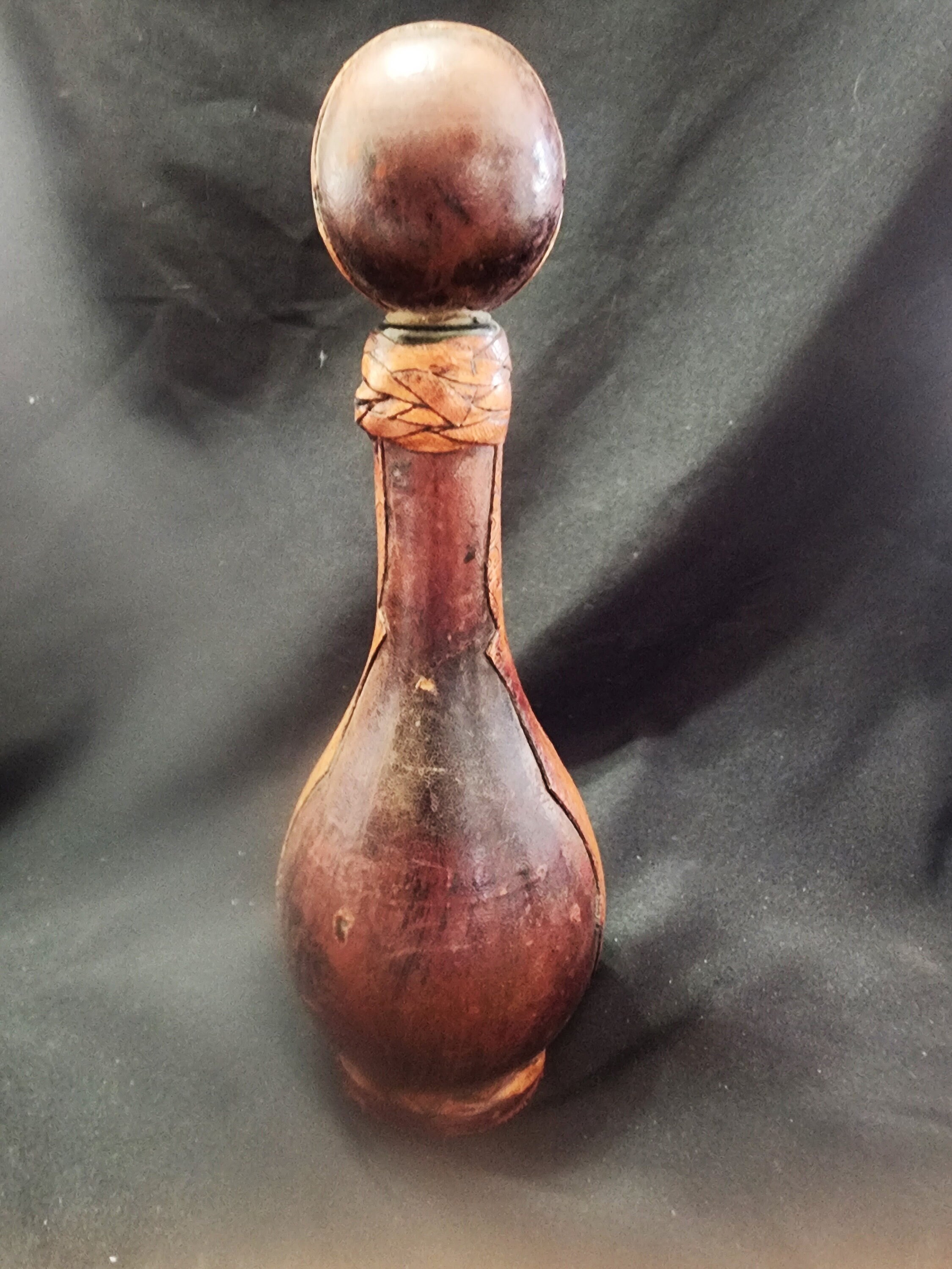 Italian leather wrapped bottle - Etsy 日本