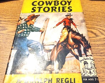 1951年ヴィンテージハードカバー（ダストカバー付き）初版 - カウボーイストーリーズ - アドルフ・レグリ - 非常に良い