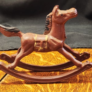 Vintage Cast Iron Rocking Horse