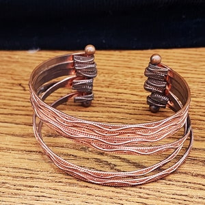 Vintage 6 Strand Copper Bracelet