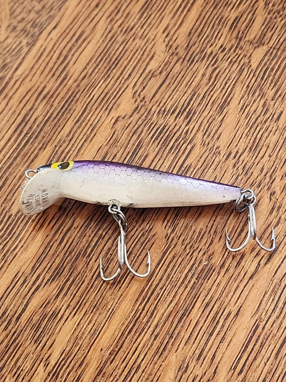 Vintage Storm Thin Fin Shiner Minnow Silver