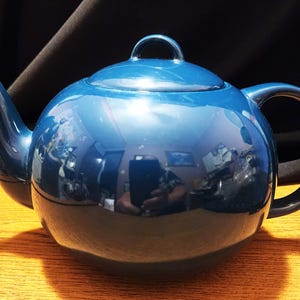 Vintage Teal Copco 1983 Sam Lebowitz Designs Korea Tea Pot