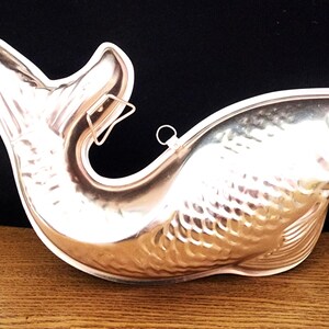 Vintage Small Copper Fish Jello Mold