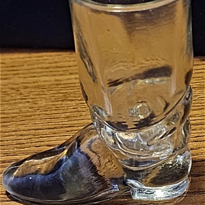 Vintage Glass Boot Tooth Pick Holder