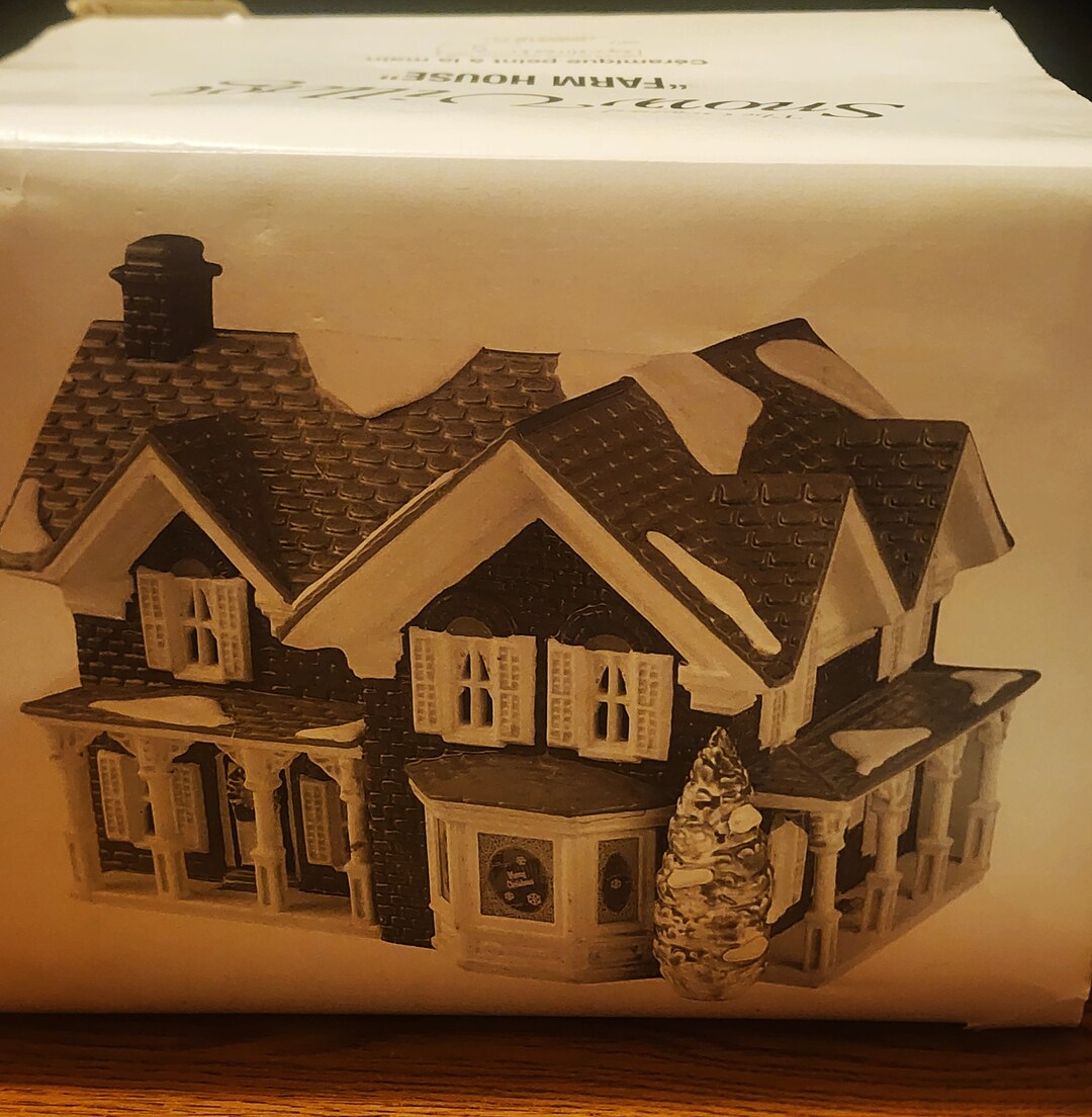 Vintage Zlog Cabin Ceramic House Lights up for a Village Etsy