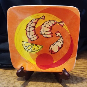 Vintage 6 x 6 Robin Picens Plate