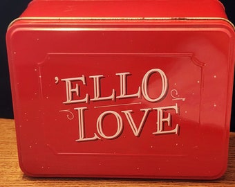 Vintage Red Tin Box Ello Love