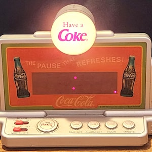 Vintage Coca Cola Digital Alarm Clock