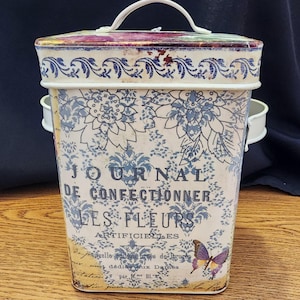 Vintage Dose mit Blümchen