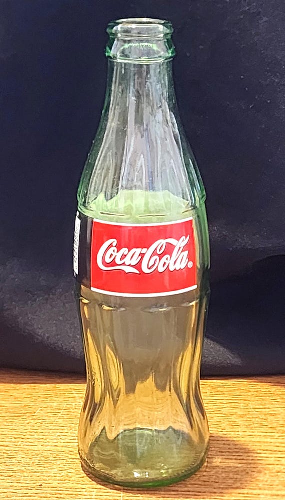 Vintage 1996 Coke a Cola Bottle Red Label - Etsy Canada