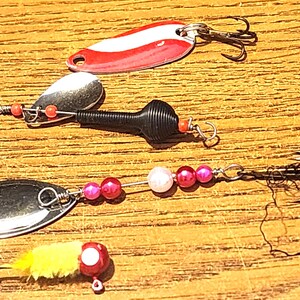 Vintage 3 Spinners and a Grub