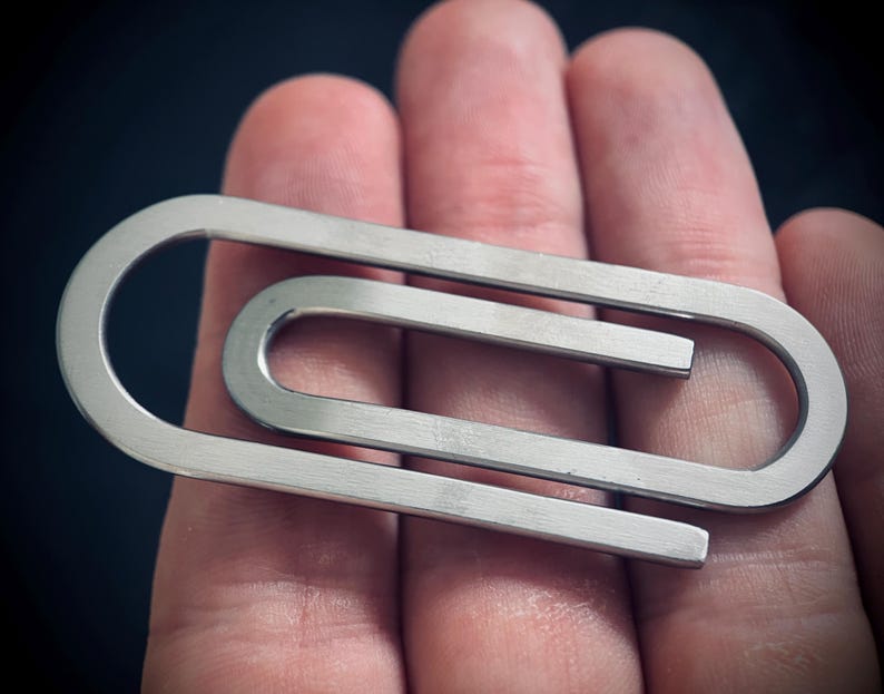 Minimalist Stainless Steel EDC Money Clip | Slim Wallet | Cash Holder ...