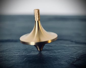 Brass Spinning Top EDC | Gyroscope l Fidget | Pocket Gadget | Accessory | ADHD & Anxiety Relief | Calming Aid | Everyday Carry