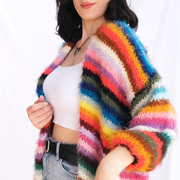 Chunky Knit Cardigan - Etsy