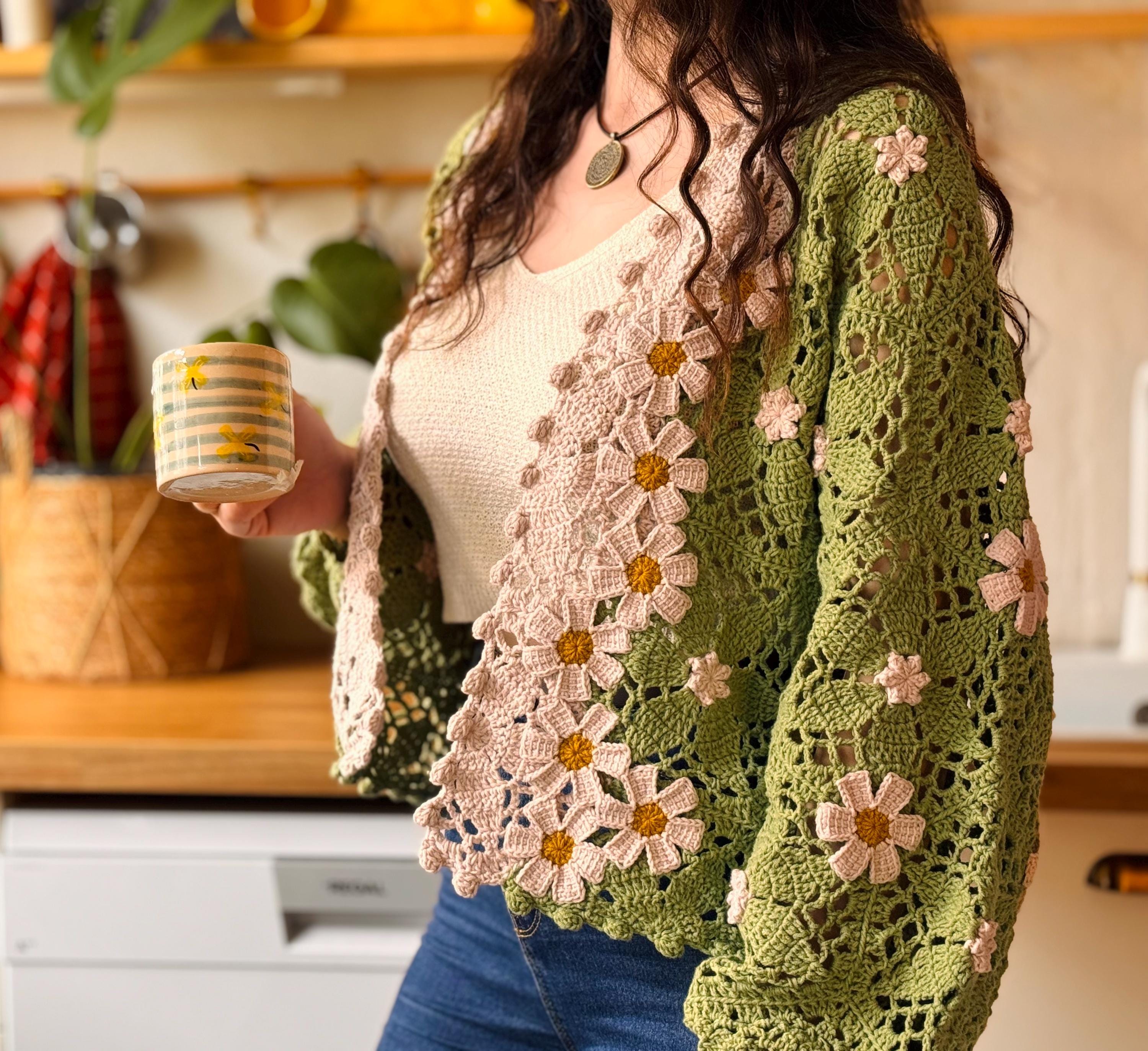 Handmade Boho Crochet Cardigan