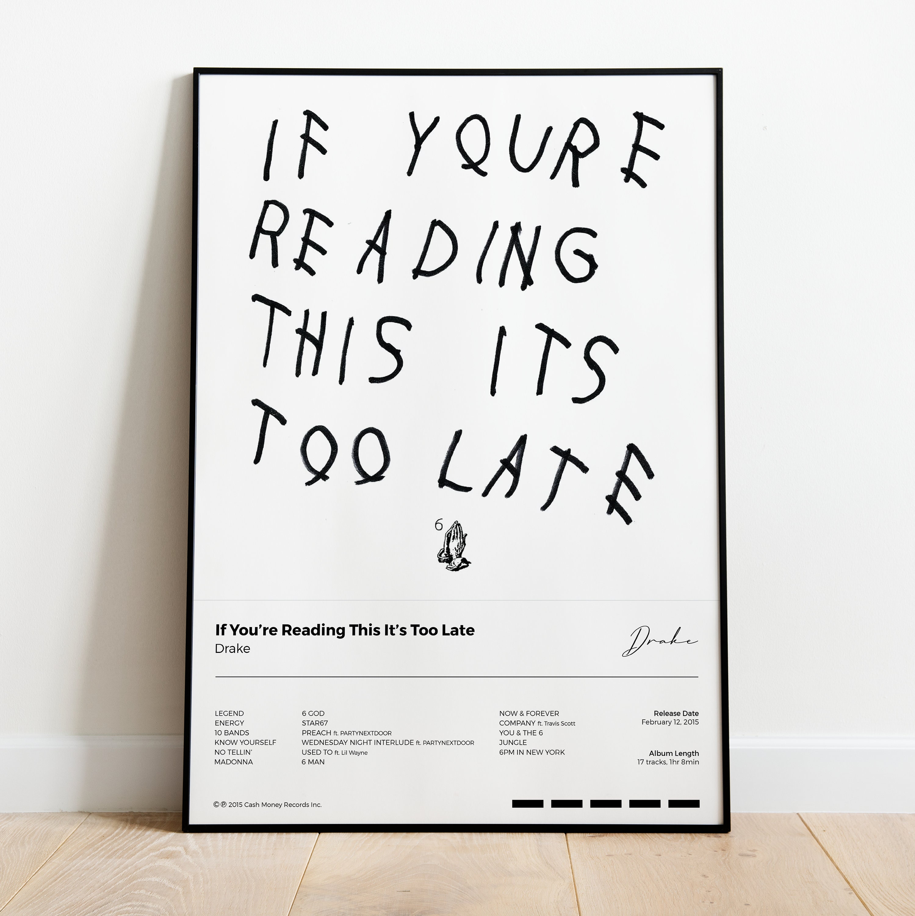 かわいい！ This Reading You're If - Drake It's Poster Album Late Too ミュージシャン