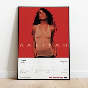Aaliyah - Aaliyah Album Poster. Printable Wall Art. Music Poster.