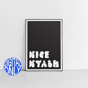 Schöne Nyash Druckbare Wandkunst | Schöne Nyash | Nigeria Slang | Westafrika | Typografie Poster | Typografie | Lustiges Poster | Humor