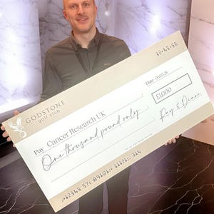 Large Foamboard Donation Cheque, Custom Printed Charity & Fundraising Cheque, Personalised Sponsorship, Event Display, Fundraiser Sign