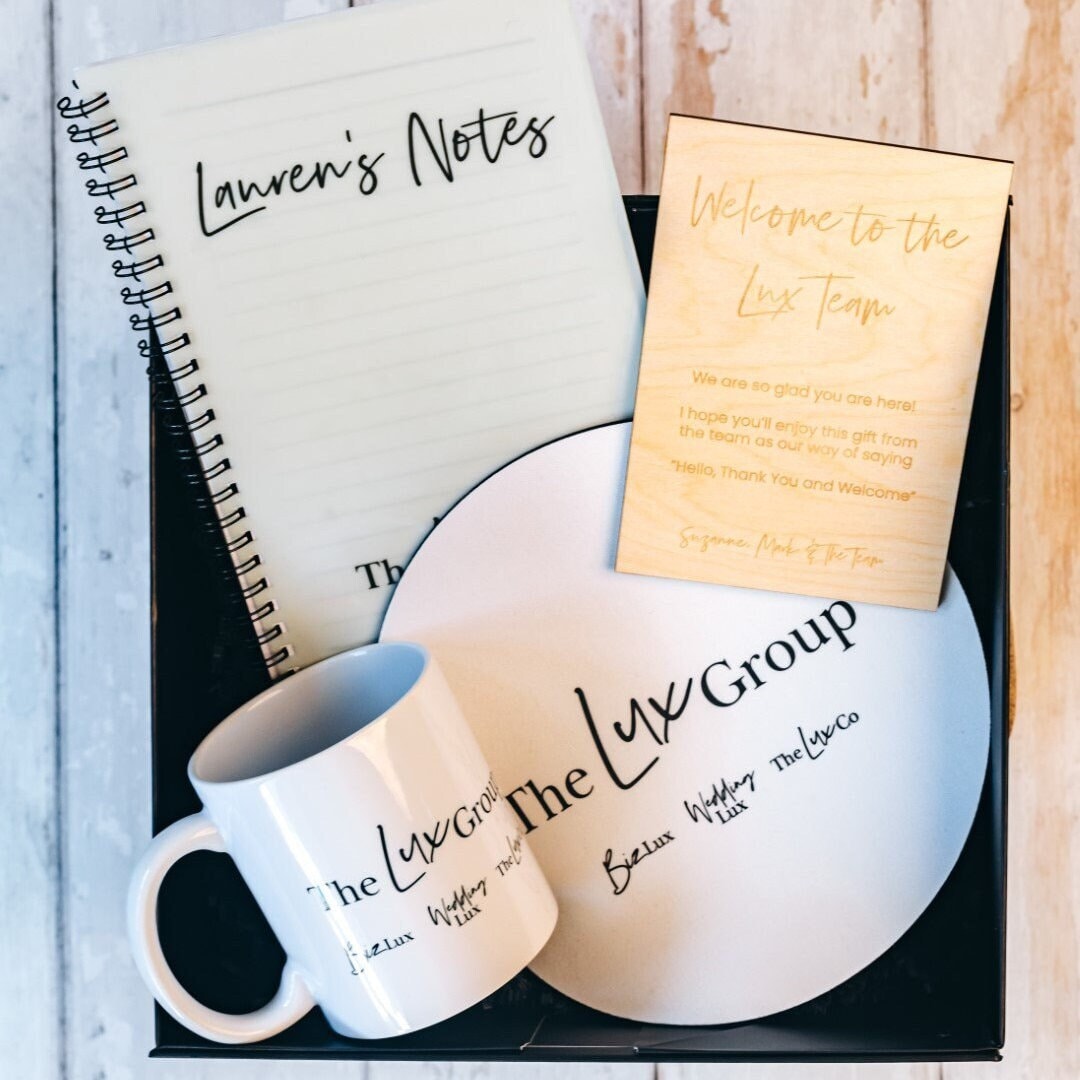 Personalised to the Team' Corporate Gift Box, New Job Gift