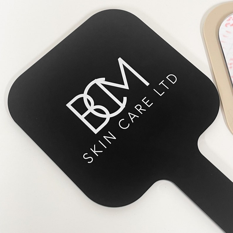 Handheld Branded Mirror, logo mirror, small business mirrors for salons, beauty professionals, make up artists, aesthetics mirror, barber image 10