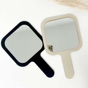 Handheld Branded Mirror, logo mirror, small business mirrors for salons, beauty professionals, make up artists, aesthetics mirror, barber image 9