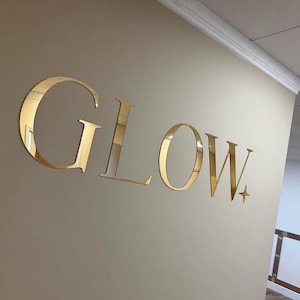 Letreros comerciales, letreros comerciales con letras recortadas personalizadas, letreros con logotipos para salones, tiendas y paredes, letreros corporativos, letreros publicitarios acrílicos de lujo