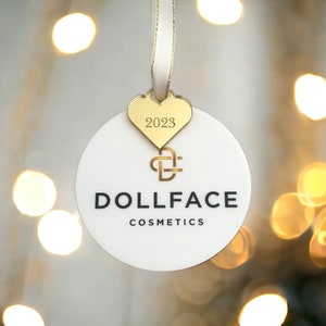 Luxury Customised Business Bauble, Branded Business Logo Custom Baubles, Corporate Gifts, Customer Gifts, Marketing, Promotional Gifts