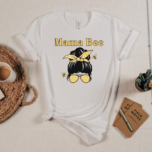Mama Messy Bun Shirt, Mom Life Messy Bun, Messy Bun Mom, Bee Bun Mom Shirt, Bun Life, Hot Mess Mama Shirt, Bee-Themed