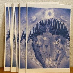 SET OF 10: Harrowing of Hell 4x3 Carte de prière